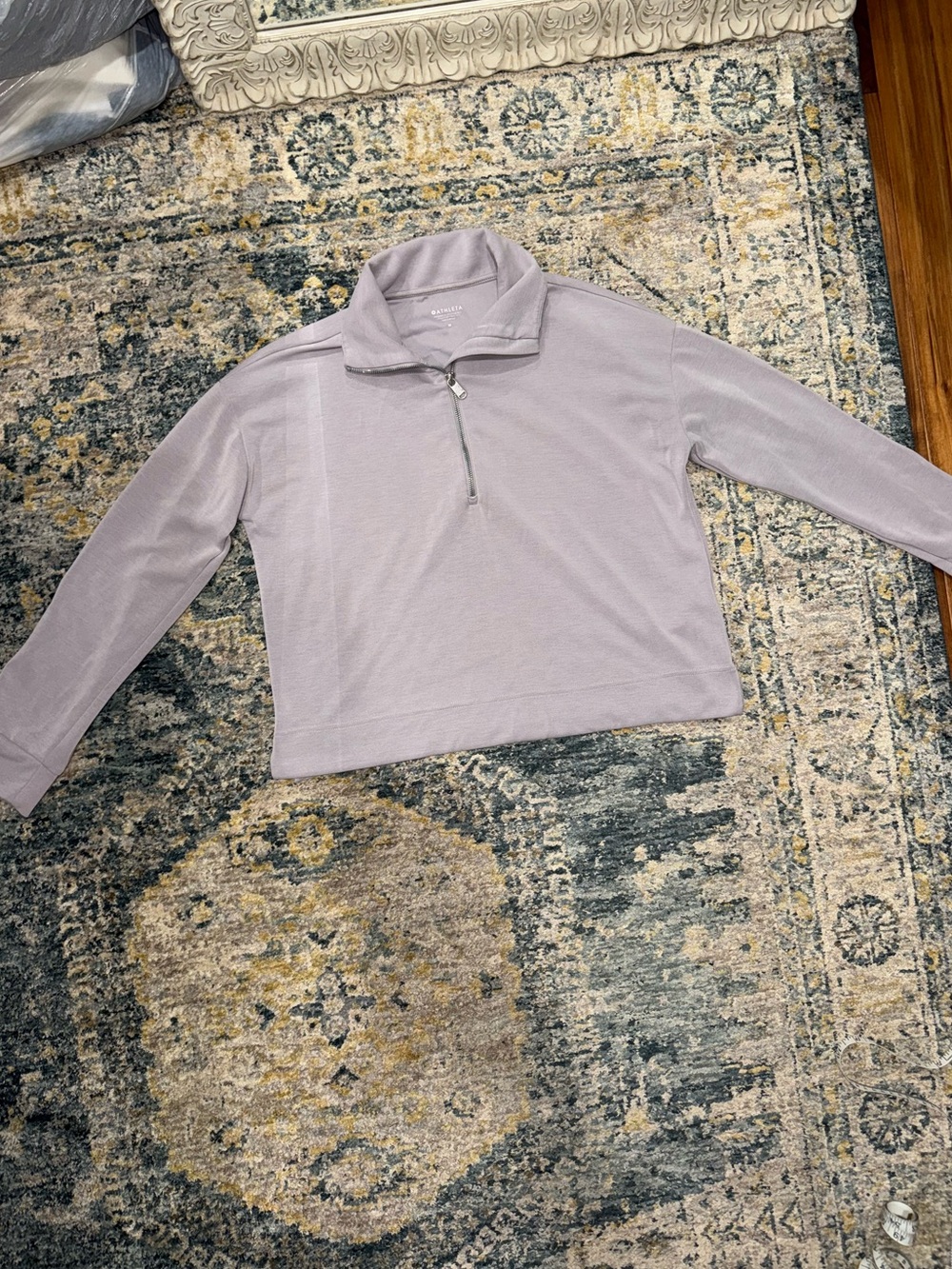Athleta light Lavender Quarter-Zip Pullover